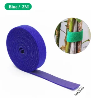 Lot De 2 Rubans Attaches Jardin Nylon Réutilisables 10m - Vert - Pour Plantes Grimpantes, Tomates Et Arbres