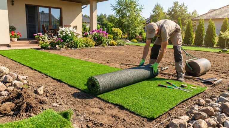 Comment installer du gazon synthétique dans son jardin : guide complet