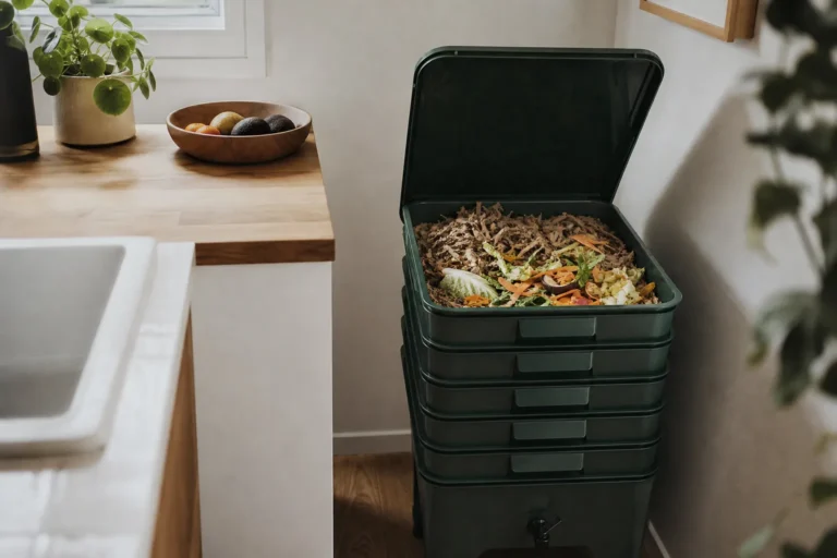 Lombricomposteur : combien de vers, quels déchets, et pourquoi tant de bacs finissent au garage